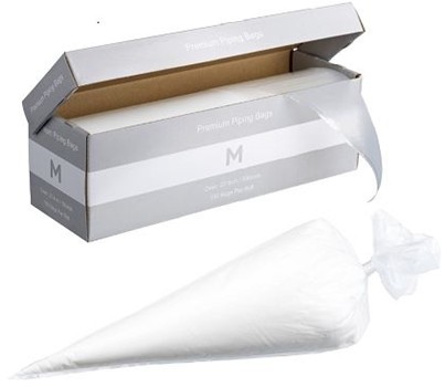 BAGS PIPING 22" DISPENSER PACK CLEAR 100s/PKT ( MATTHEWS)