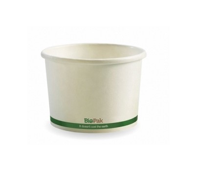 BOWLS PAPER WHITE 8OZ 50s/SLV (BIOPAK BSC-8)