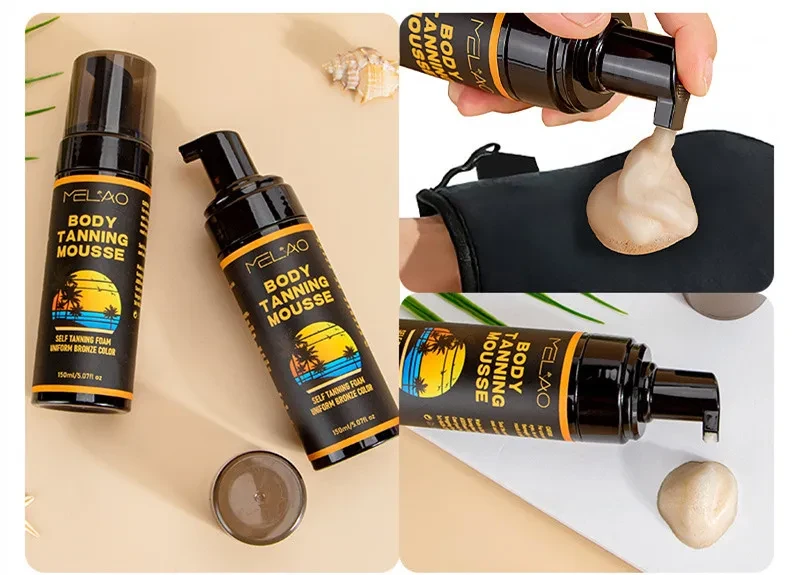 Sun Tanning Tanning Cream Mousse Bronze Wheat Sun-free Sunbathing Black Cream