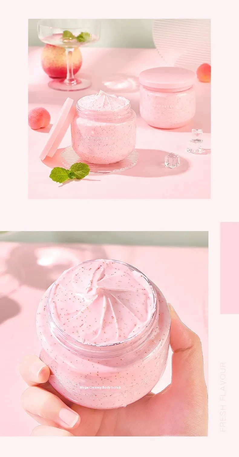 Peach Cream Body Scrub Cream