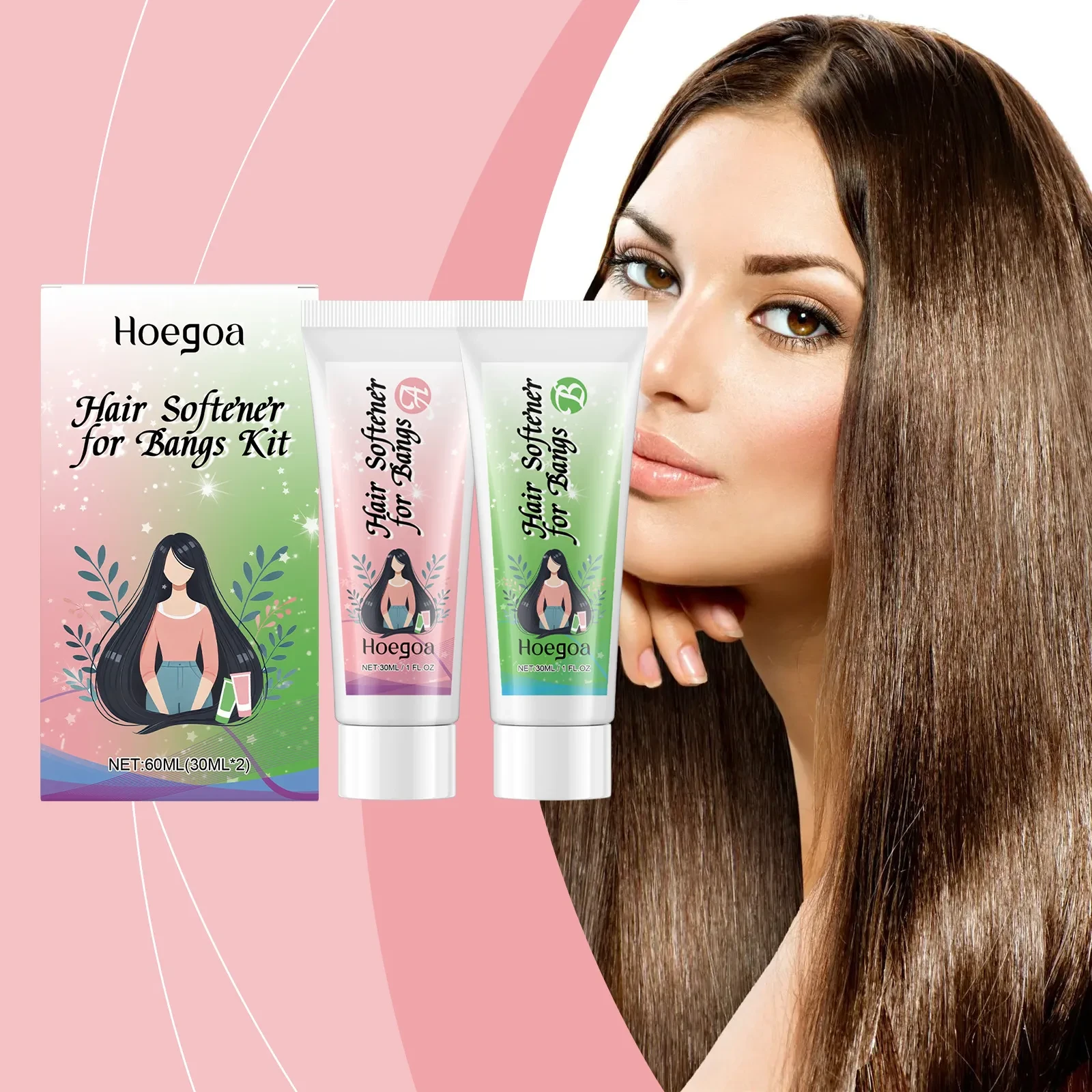 Bangs Softening Care Cream Improve Hair Frizz Moisturizing Luster Softening Hair Care Moisturizer