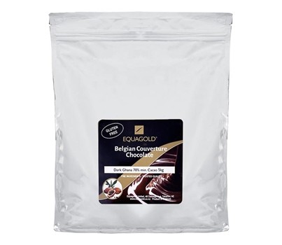 CHOCOLATE COUVERTURE DARK GHANA BELGIAN 70% 5KG (EQUAGOLD)