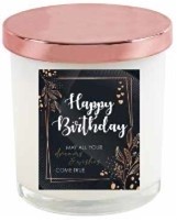 **HAPPY BIRTHDAY ROSE GOLD LID CANDLE