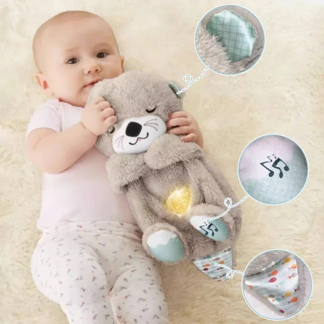 CuddliOtter™ - Breathing Otter Plush