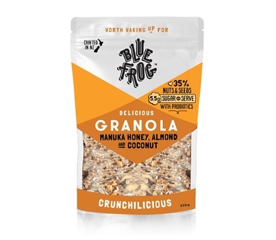 GRANOLA MANUKA HONEY & ALMOND 350GM (BLUE FROG FP402-B)
