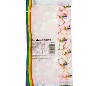 MARSHMALLOWS 1KG (RAINBOW 15714)