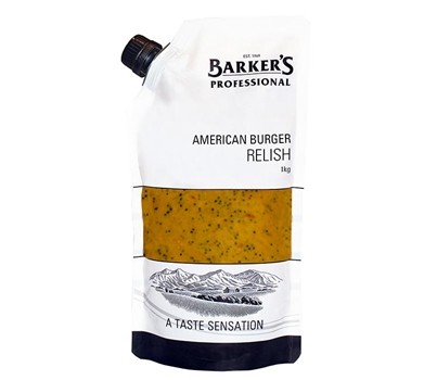 RELISH AMERICAN BURGER 1KG (BARKERS 76975)