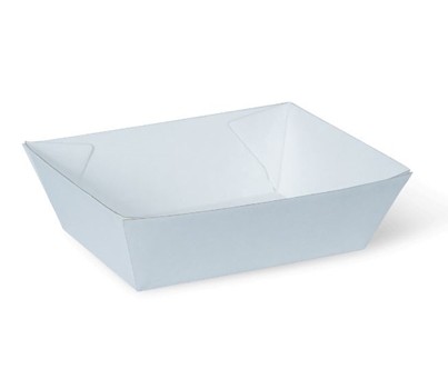 FOODTRAY ENDURA 131x91x50MM WHITE #1 125s/SLV (DETPAK)