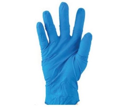 GLOVES NITRILE P/FREE BLUE EXTRA LARGE 100s/PKT (MATTHEWS)