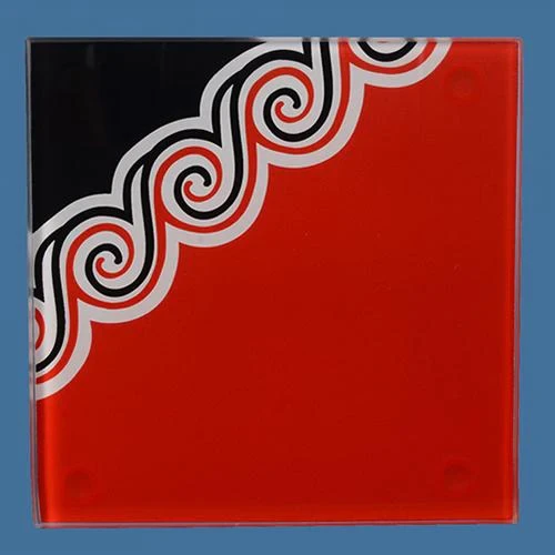 Glass Koru Coaster Set