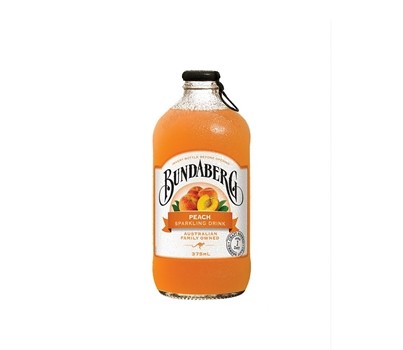 DRINK SPARKLING PEACH 375ML 12s (BUNDABERG 1012)