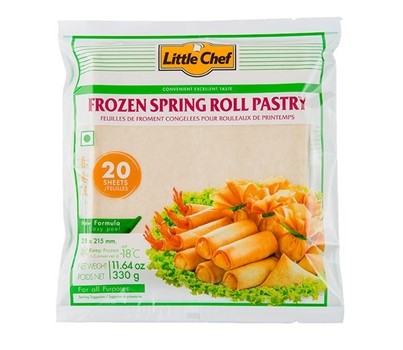 PASTRY SPRING ROLL 215X215 20s (LITTLE CHEF 3656) [FZN]