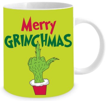 **MERRY GRINCHMAS CHEEKY MUG 350ML