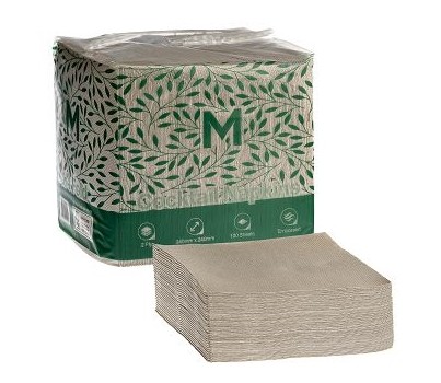 NAPKINS COCKTAIL 2PLY 1/4 BROWN 100s/PKT (MATTHEWS MPH38425)