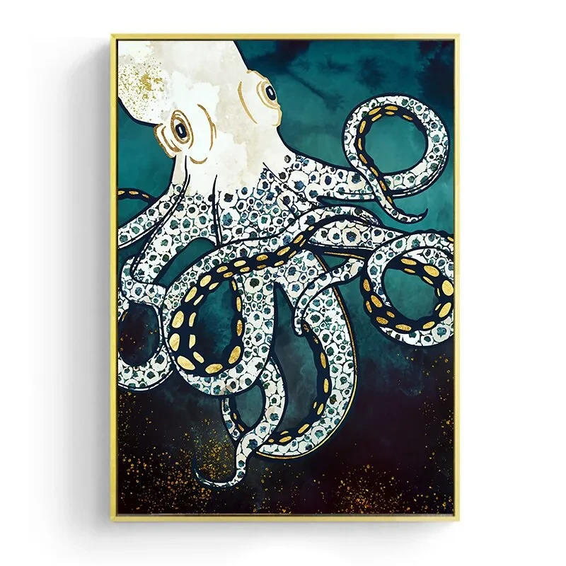 Octopus Painting on Canvas