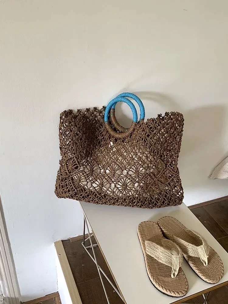 Minority All-match Hollow Handmade Straw Bag