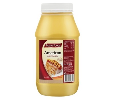 MUSTARD AMERICAN 2.5KG (MASTER FOODS 157426)