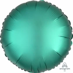45cm Round Jade Satin Luxe Foil Balloon