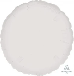 Foil Balloon - Self Sealing Standard Circle Hx (Metallic White)