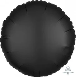 Foil Balloon - Standard Hx Satin Luxe Onyx (Circle)