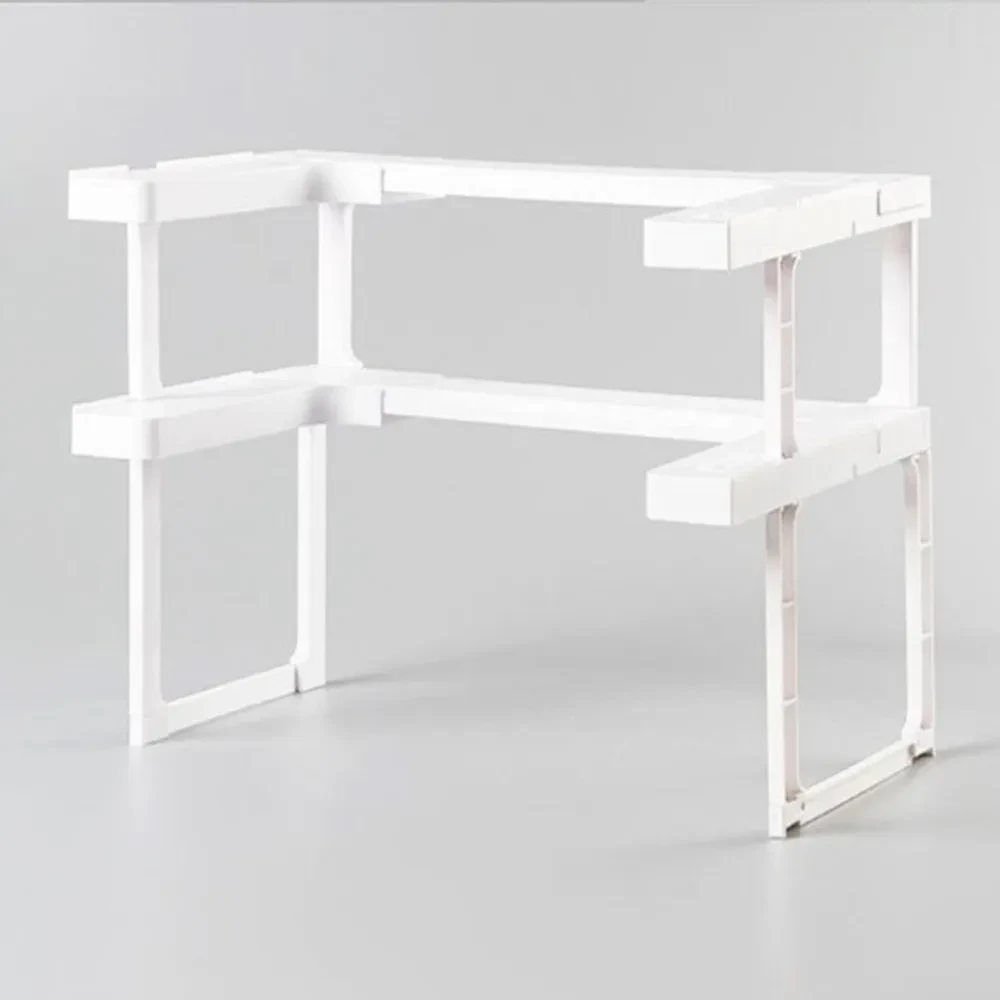 Adjustable Spice Shelf Kitchen Storage Rack Holder 2 Layer Spice Stand