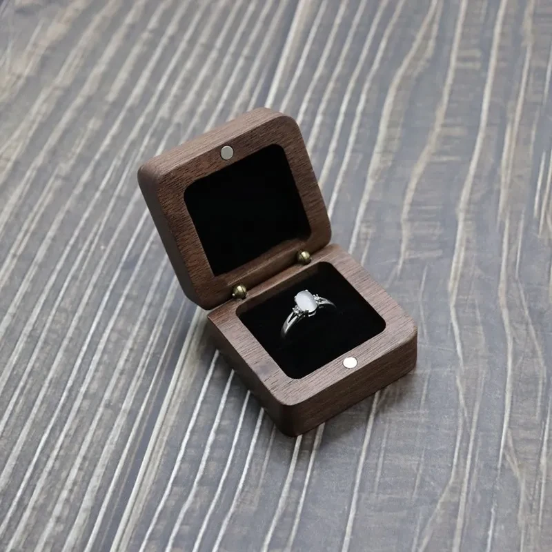 Wooden Wedding Ring Box