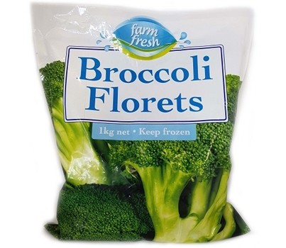 BROCCOLI FLORETS 1KG (FARM FRESH) [FZN]