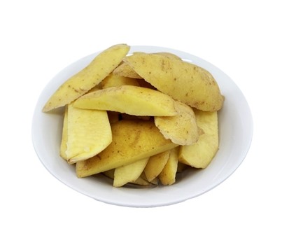 POTATO AGRIA THICK CUT SKINS (RAW EARTH) 5KG [PREPVG]