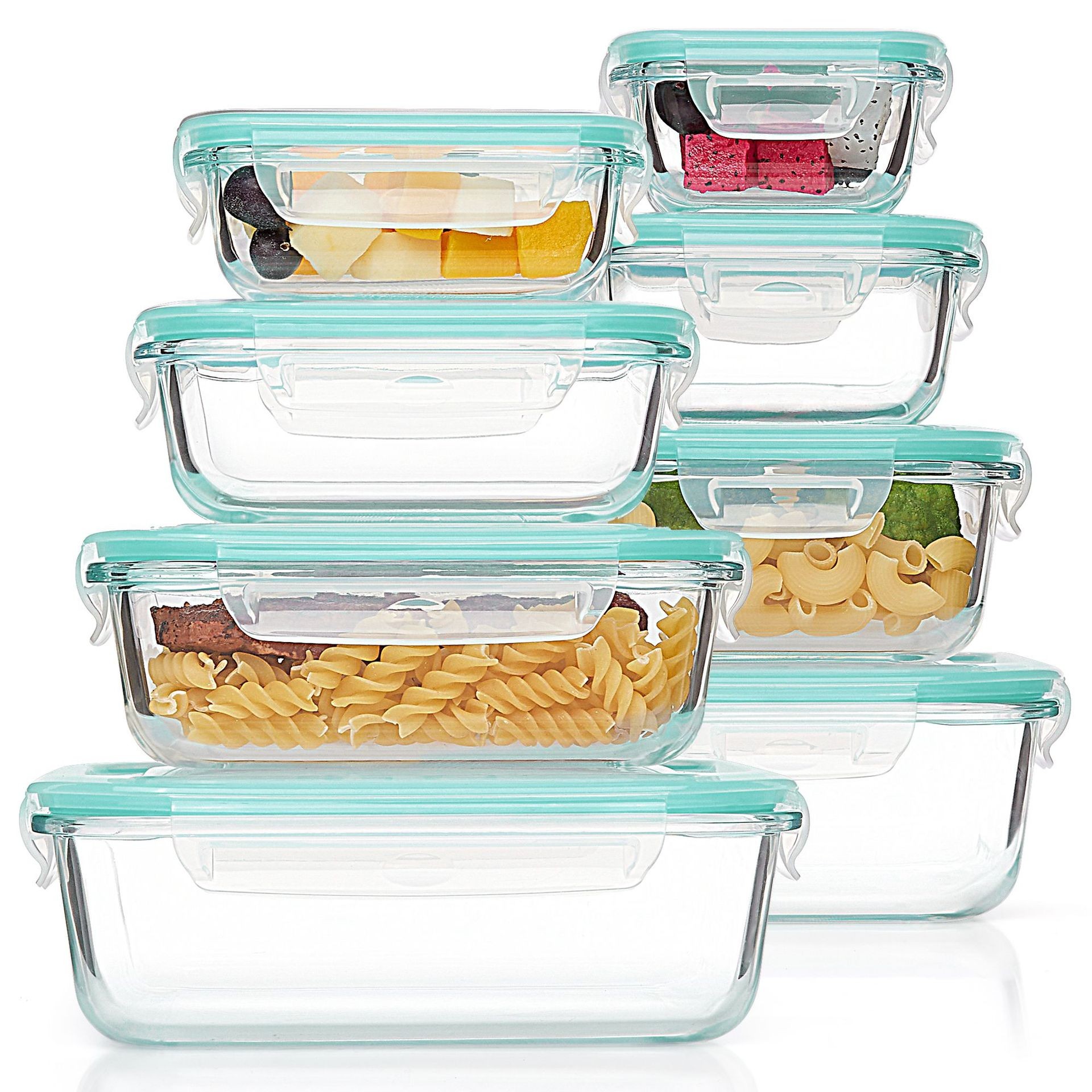 Glass lunch containers