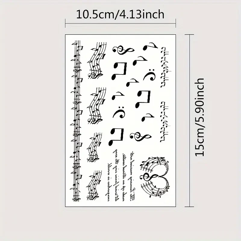 Music Note Tattoo on Neck