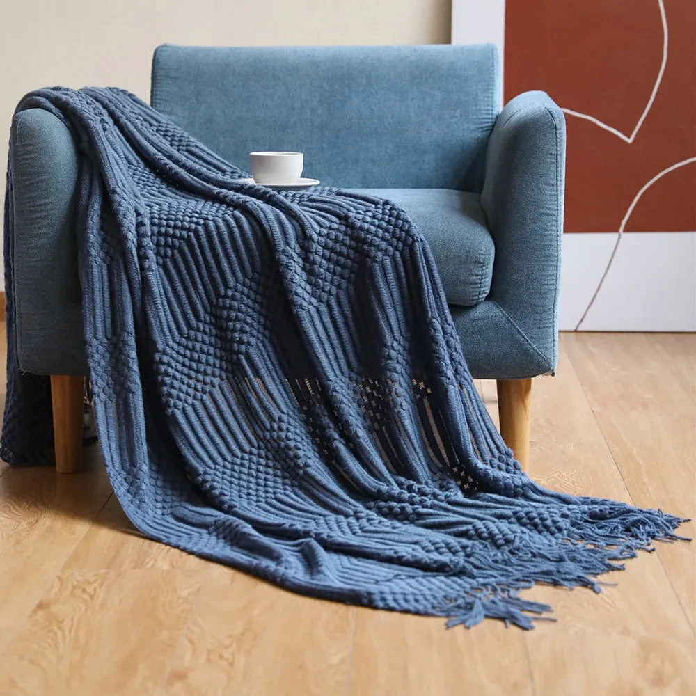 Navy Throw Blanket