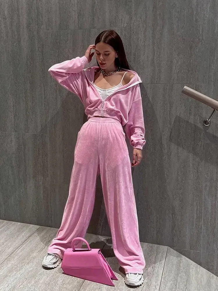 Women's Long-sleeved Lapel Zipper Cardigan Sweater