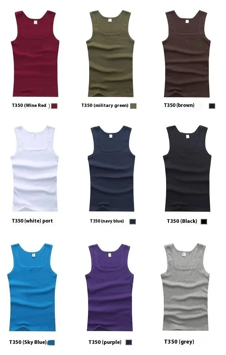 Men's Square Collar Vest