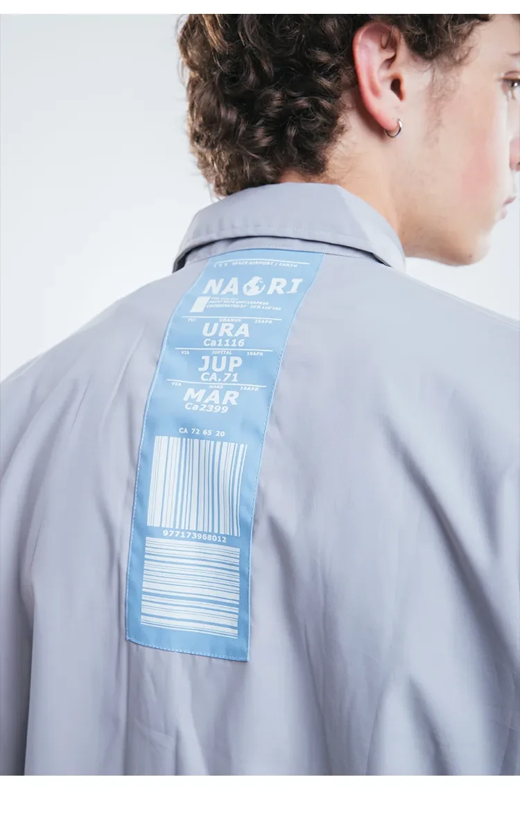 Men'S Autumn And Winter Single-Breasted Waterproof And Windproof Men'S High Street Multi-Pocket Shirt