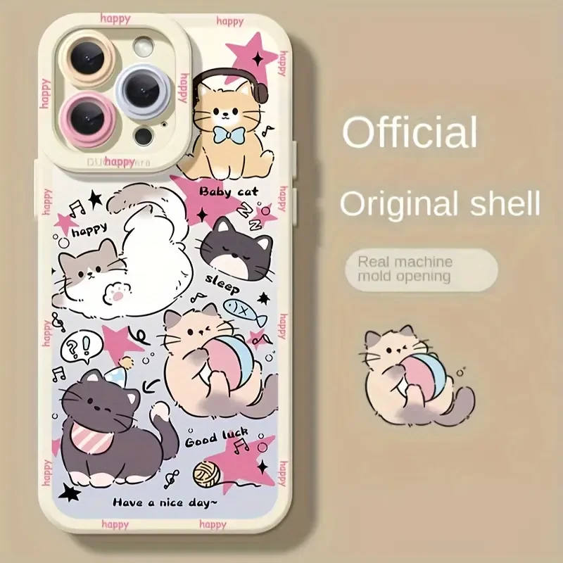 High Quality Anti-Fall Anti-Scratch Adorable Cat Mobile Phone Case