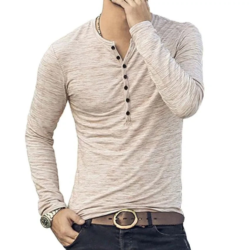 Men's Bottoming Shirt Long Sleeve Slim T-Shirt