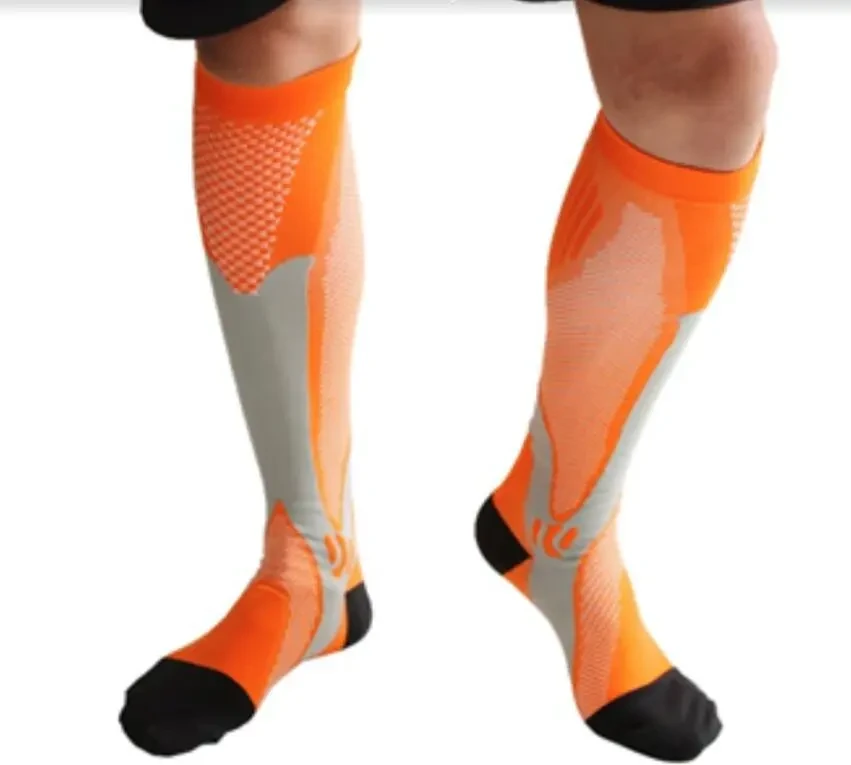 Nylon Men's And Women's Sports Muscle Strength Outdoor Football Compression Socks