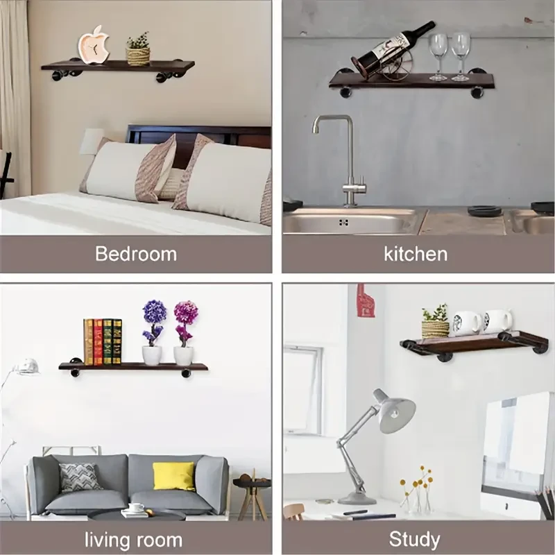 Industrial Iron Shelf Brackets