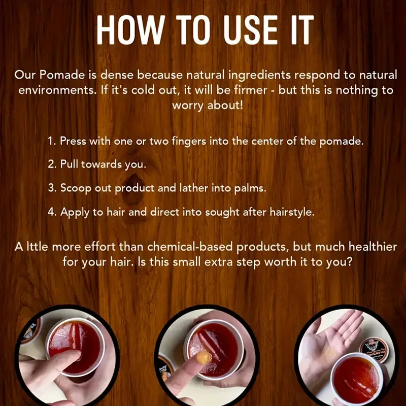 Men's Moisturizing Hair Wax Gel - Water-soluble wax for normal hair