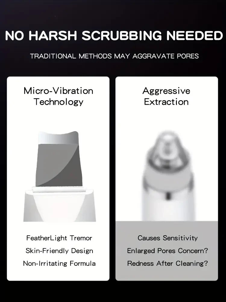 Light Beige Scrubber - 3 Modes Facial Cleansing Spatula, Exfoliating Brush