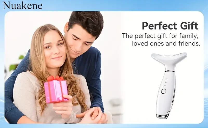 7-in-1 Facial Beauty Device  Rechargeable Vibrating Heating Massager