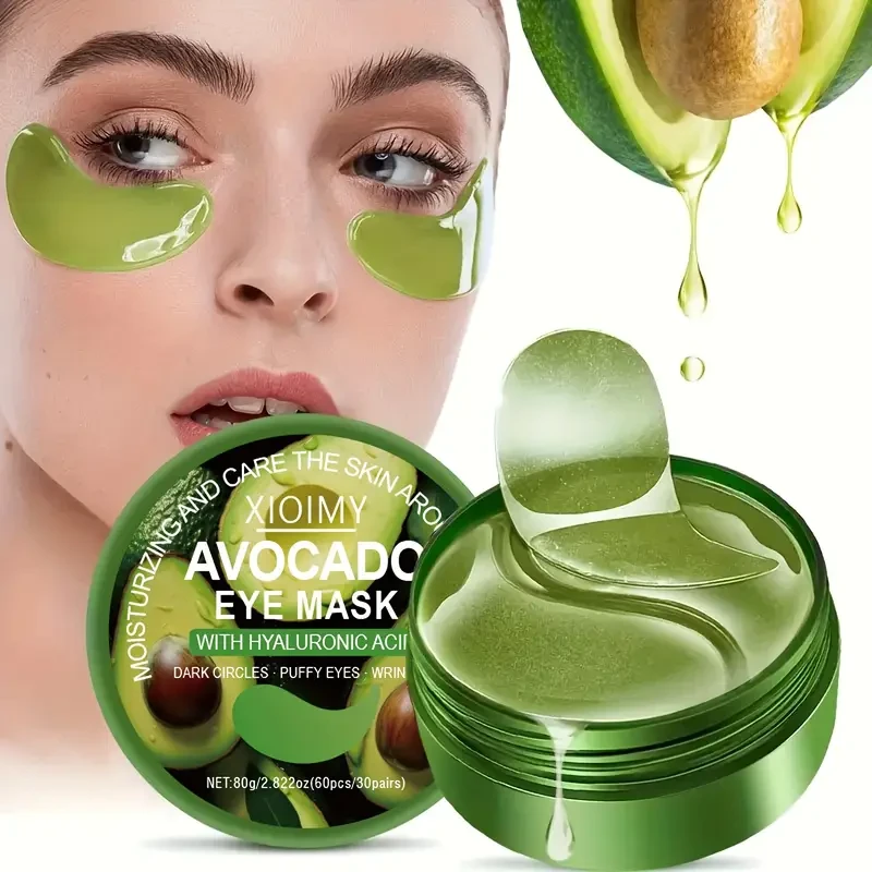 Unisex Skincare, Avocado Eye Mask, Sleek Packaging, Natural Ingredient Design