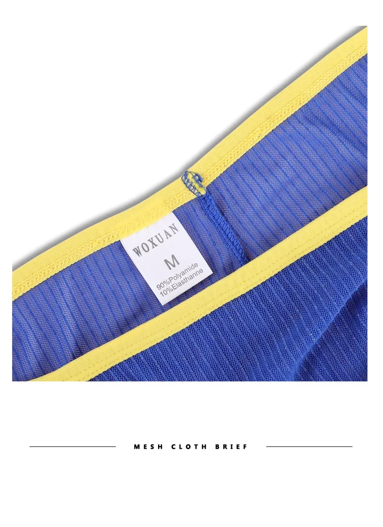 Men's Underwear High Fork Briefs Mesh