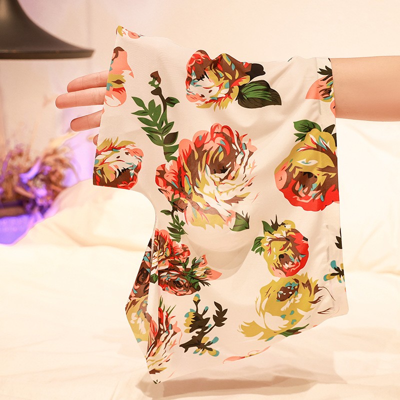 Summer Printed Men's Ice Silk Seamless Panties