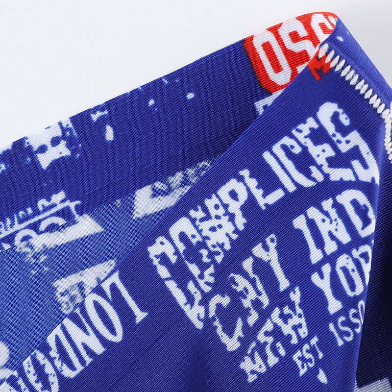 Summer Printed Men's Ice Silk Seamless Panties