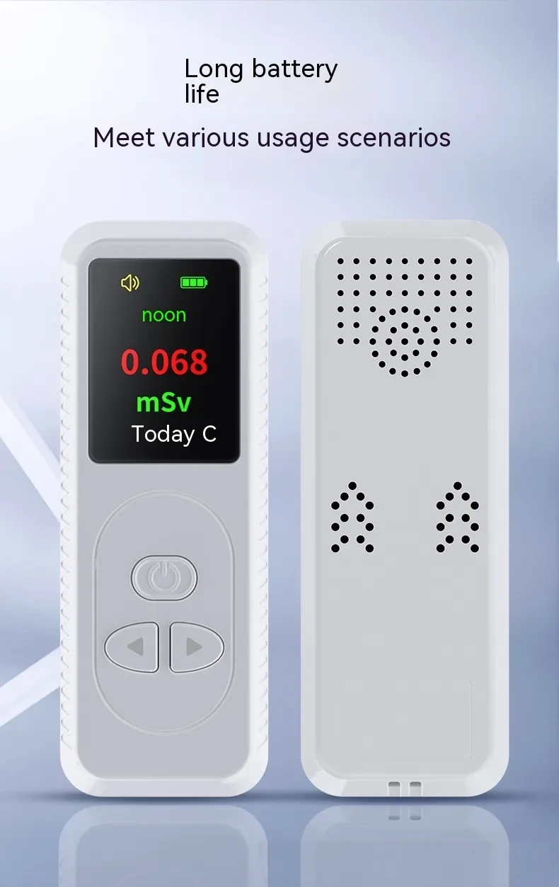 Nuclear Radiation Detector Radioactive Geiger Counter TFT Color Display Rays Tester With Sound Alarm Function