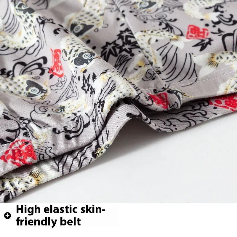 Men's Boxers Mid-waist Breathable Youth Boxer Underwear