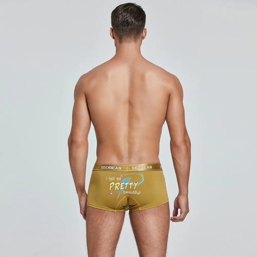 Spring New Men's Boxers Fashion Trendy Sexy Men Low Waist Panties