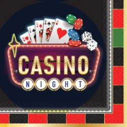 Roll The Dice Casino Lunch Napkins (Pack of 16)