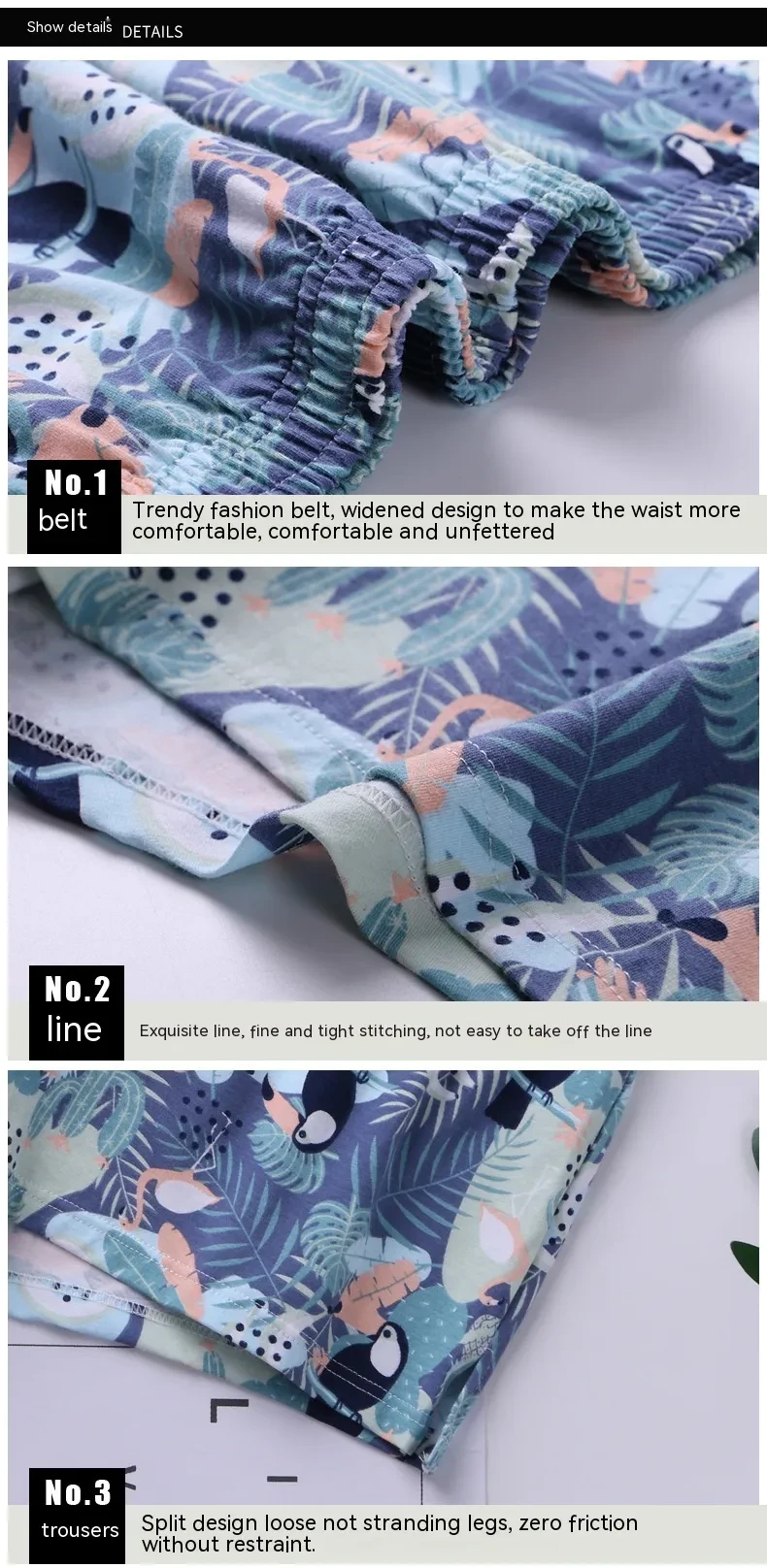 Men's Underwear Cotton Printed Boxers Loose Comfortable Personality Boxers